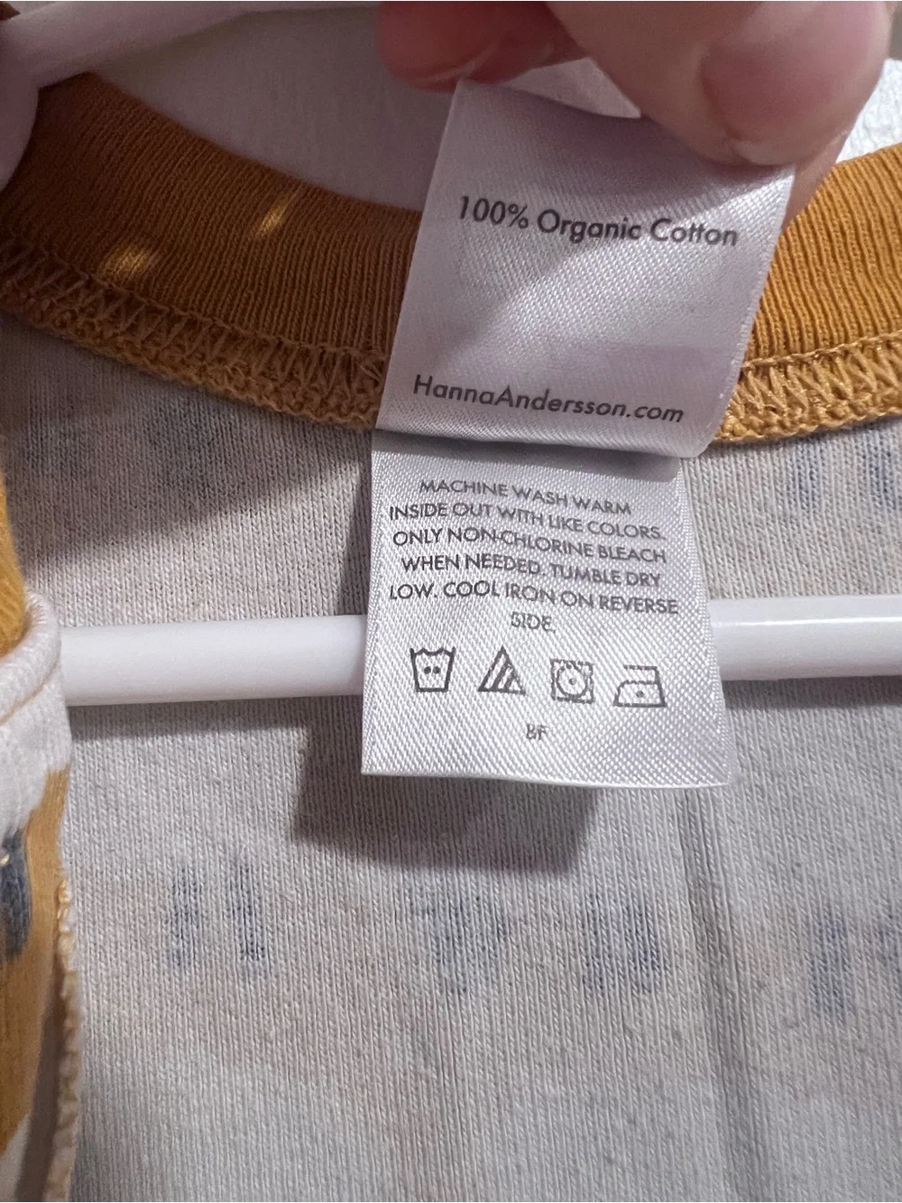 Hanna Andersson Counting Sheep Organic Cotton Footed Pajamas 3T